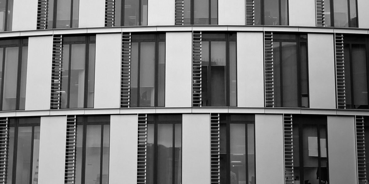 Office building exterior in Dubai business district