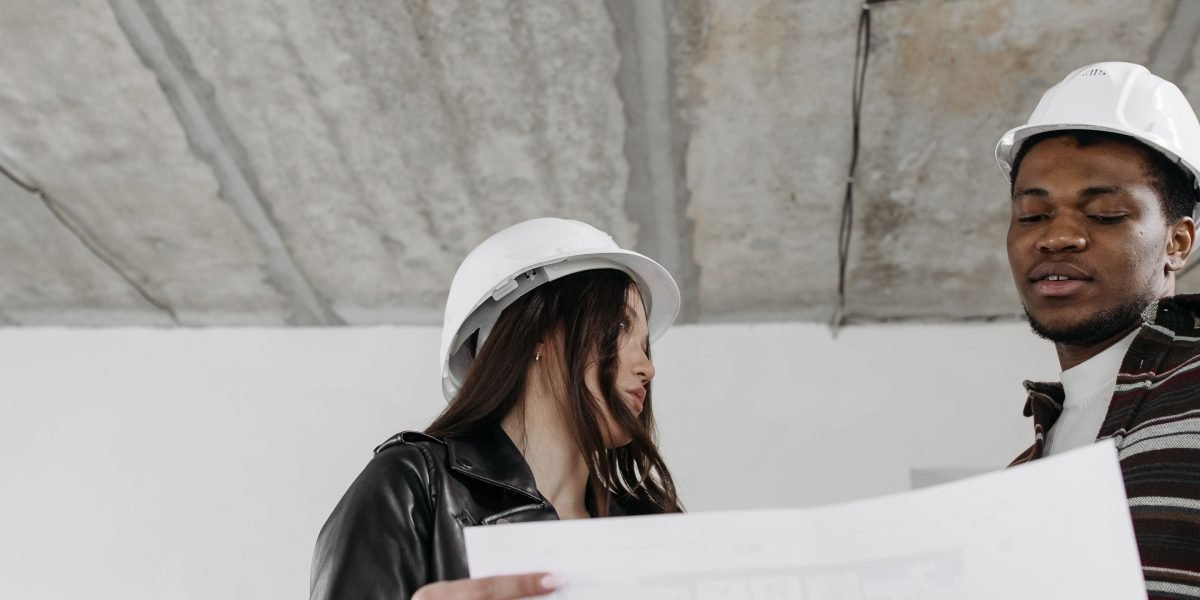 A team of experts meticulously inspecting a commercial property to ensure quality and compliance.