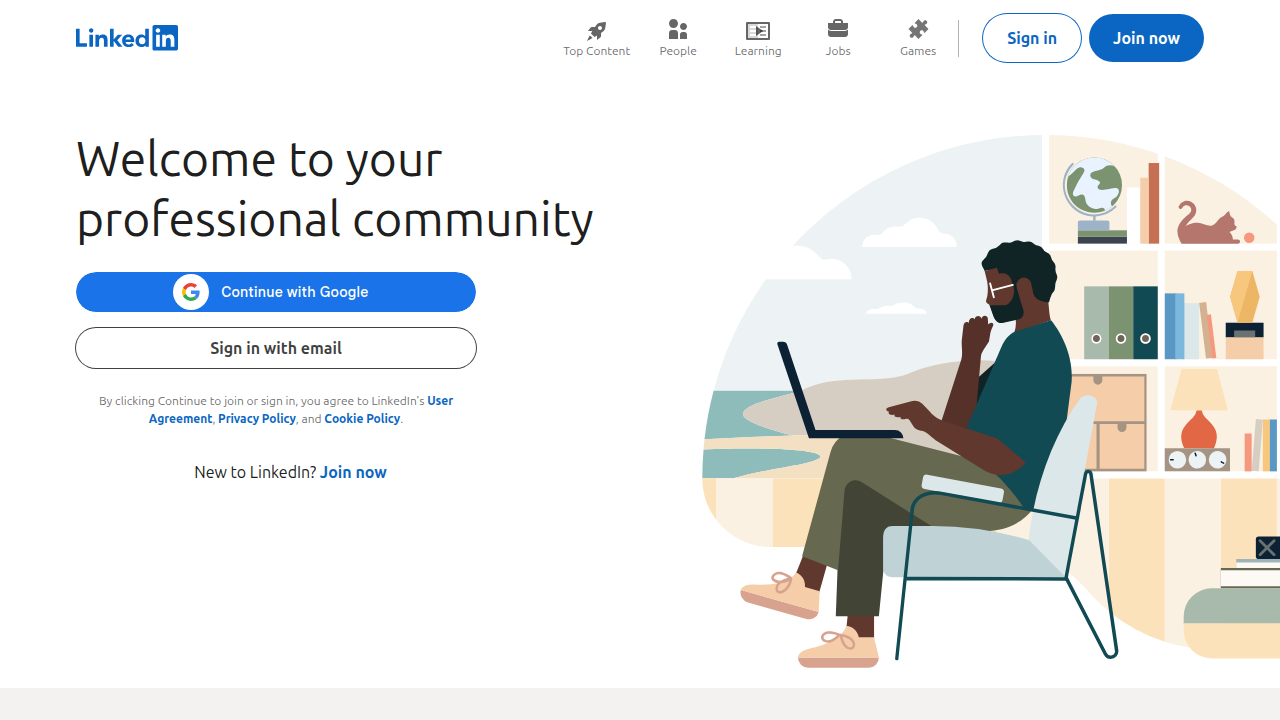 LinkedIn, a professional networking platform often used for sharing real estate market reports and insights.