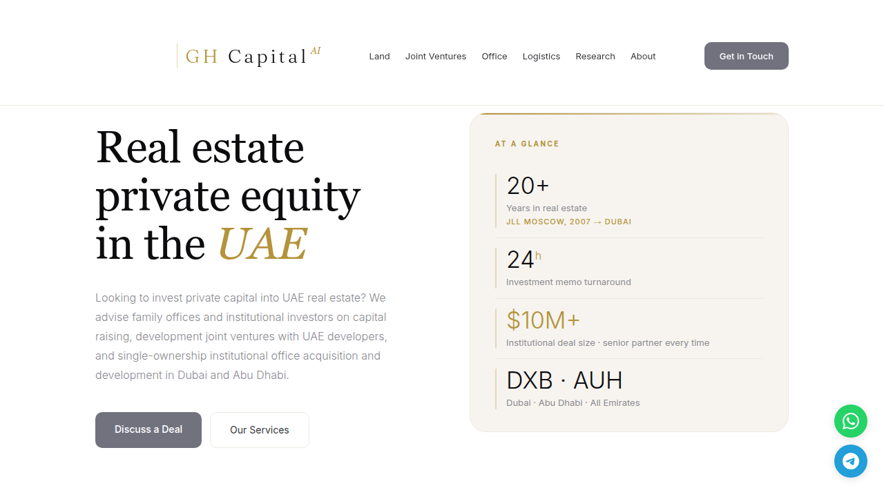 Explore market insights and forecasts from GH Capital to understand Dubai's commercial real estate trends.